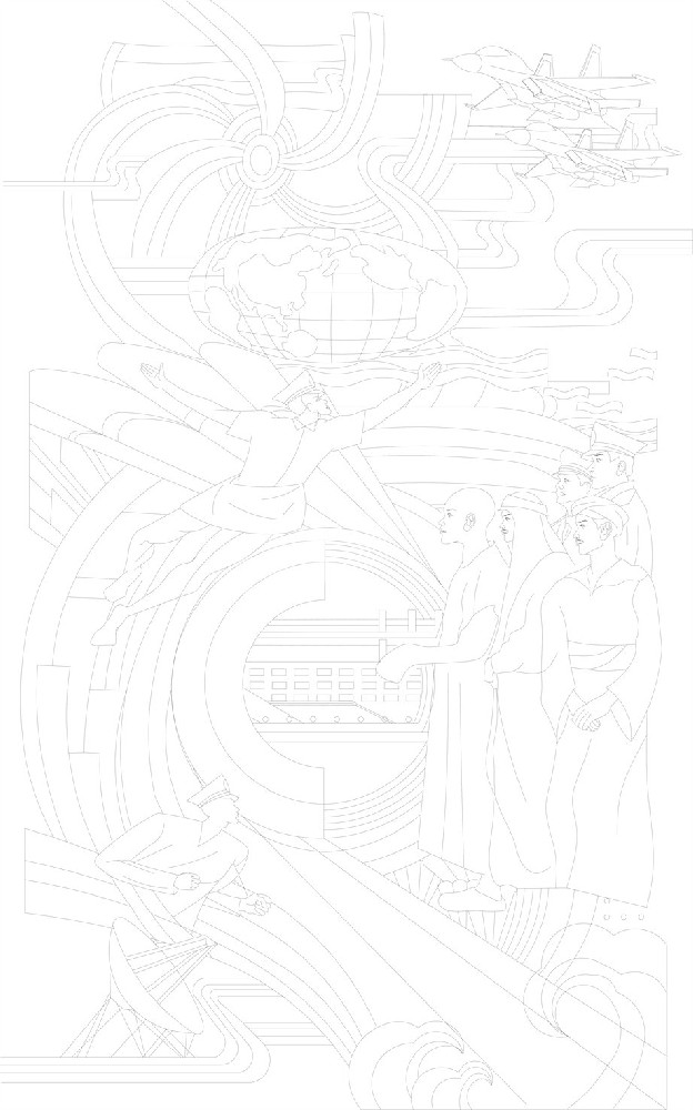 科技創(chuàng)新浮雕雕塑原創(chuàng)手繪設計稿